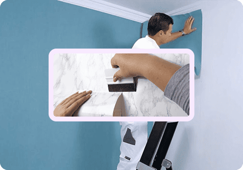 3D wallpaper fixing Dubai