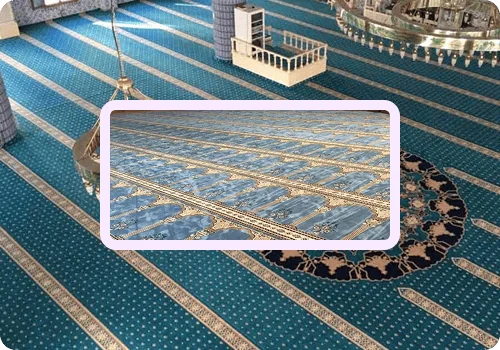 Custom Mosque Carpet Installation