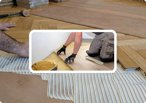 Long-lasting parquet flooring installation
