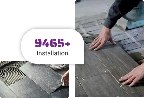 Luxury LVT flooring installation