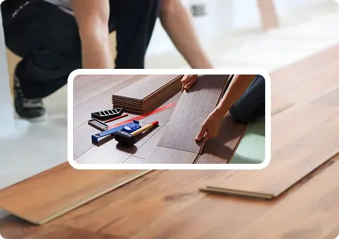 Quick vinyl flooring installation