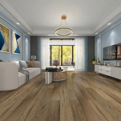 Stylish flooring installation