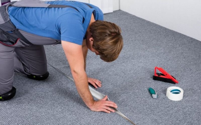 Improper Trimming of Carpet
