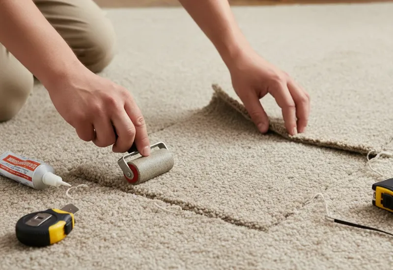 How To Repair A Carpet With Carpet Patching