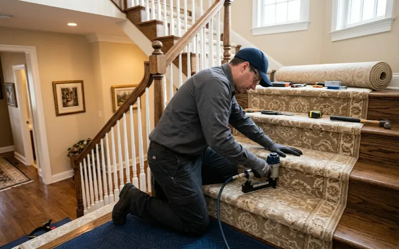 Best Ways to Install Stair Carpets