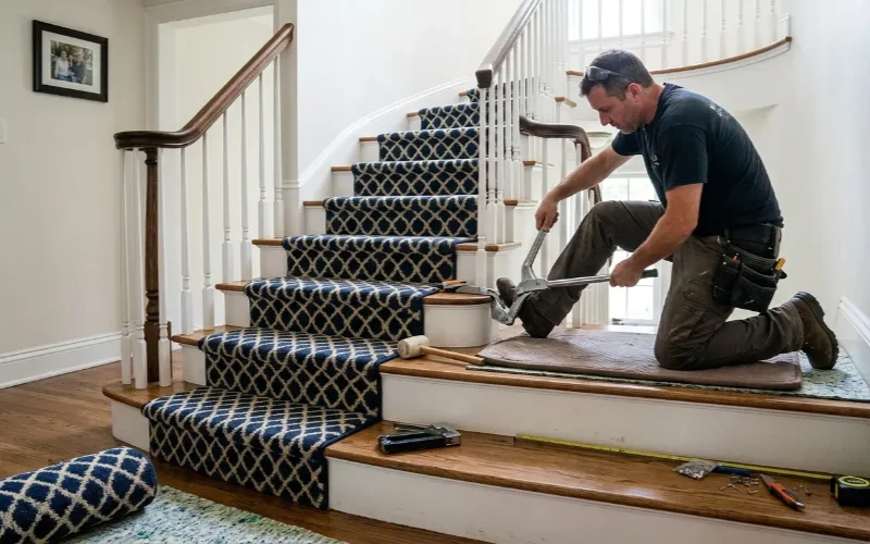 How To Install Carpet On Stairs