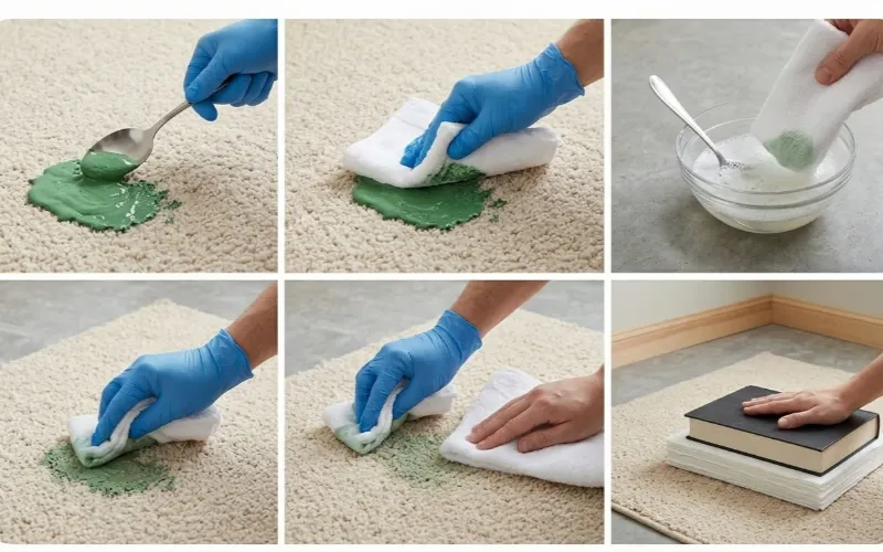 How to Remove Wet Paint from Carpet