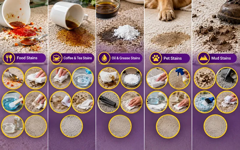 How to Remove Common Carpet Stains