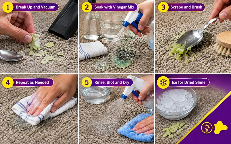 How to Remove Dried Slime from Carpet