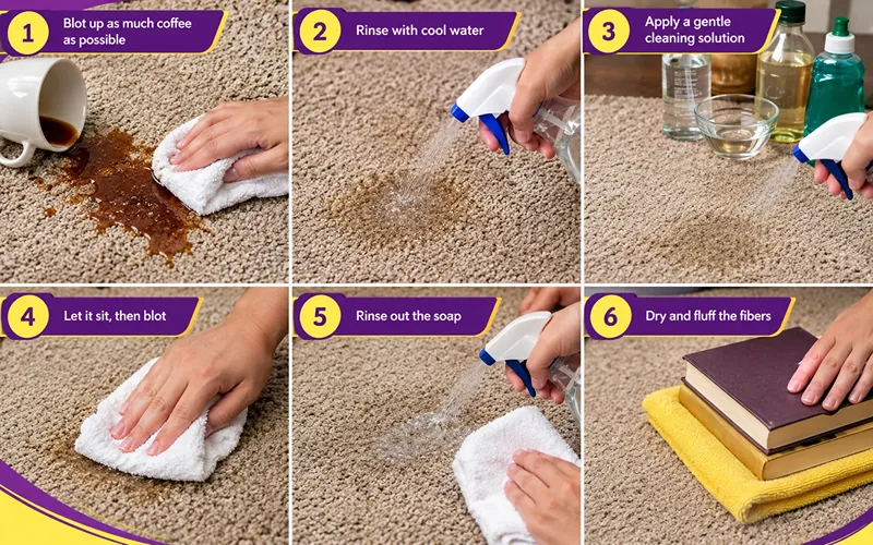 How to Remove a Fresh Coffee Stain from Carpet