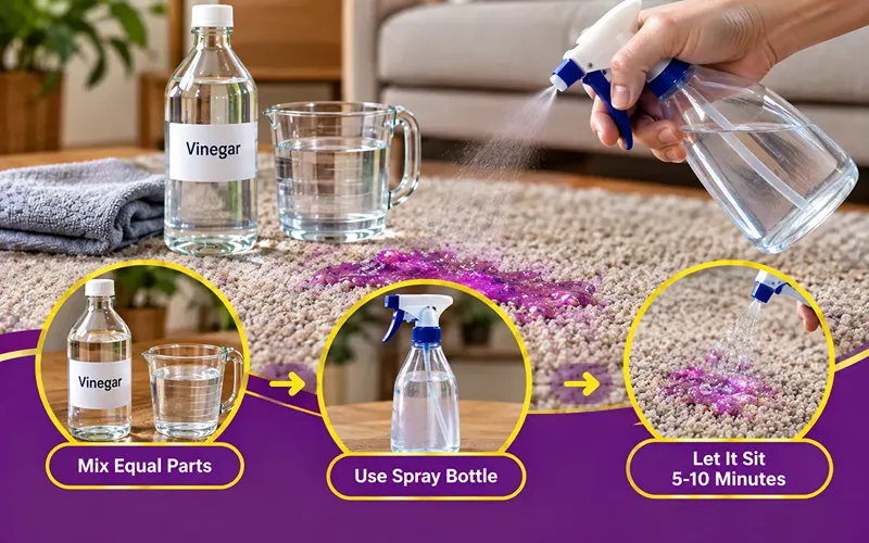 Step 3 Apply a Vinegar Solution