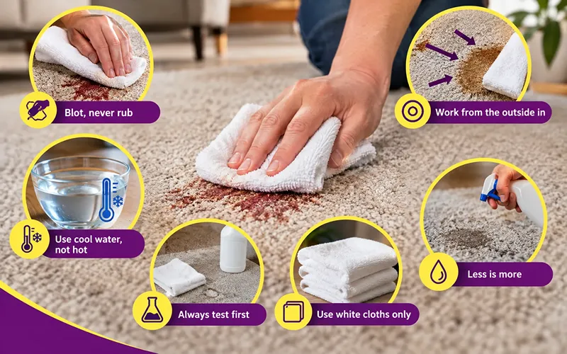 The Golden Rules of Carpet Stain Removal
