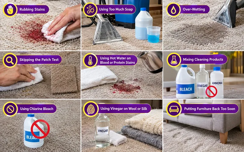 Common Carpet Cleaning Mistakes to Avoid