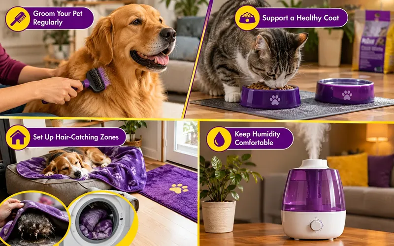 How to Prevent Pet Hair Buildup on Carpet