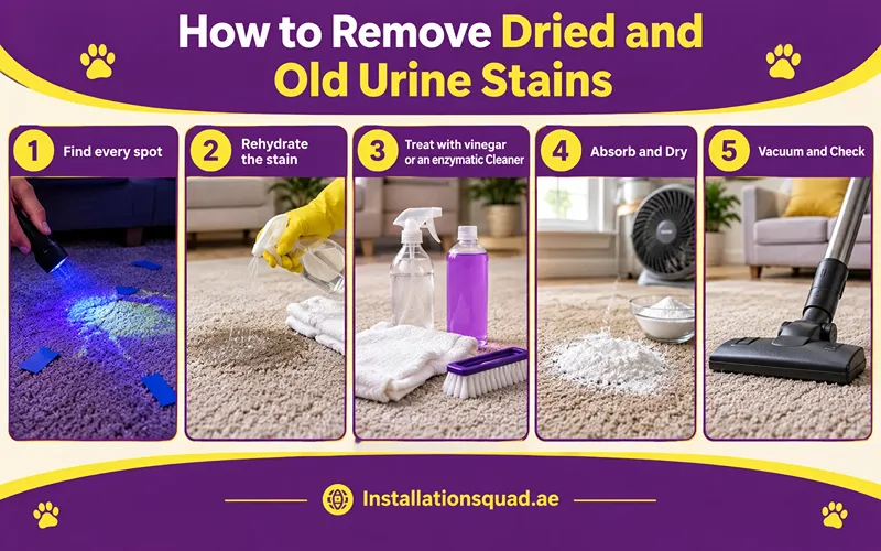 How to Remove Dried and Old Urine Stains