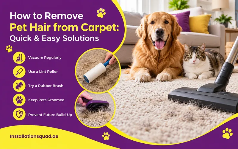 How to Remove Pet Hair from Carpet