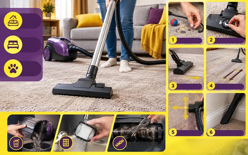 Step 1 Vacuum Regularly