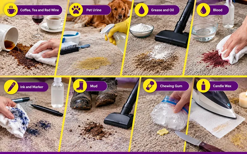 Step 3 How to Remove Common Carpet Stains