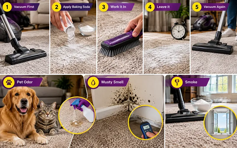 Step 5 How to Eliminate Carpet Odors
