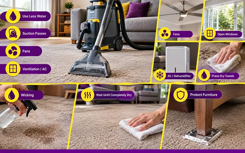 Step 6 How to Dry Your Carpet Properly